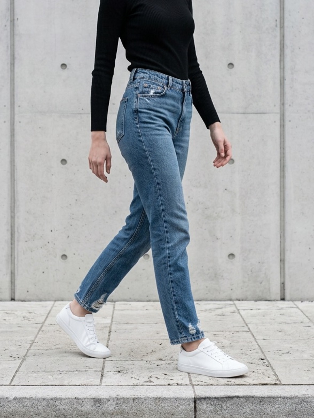 Topshop Blue Straight Leg Women’s Jeans